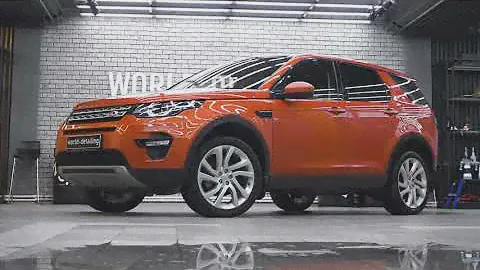 Land Rover Оклейка деталей гибридной черной пленкой