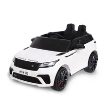 Электромобиль RANGE ROVER VELAR, EVA колёса, кожаное сидение, цвет белый