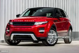 Красный Range Rover Evoque 2012 Вид Спереди — стоковые фотографии и другие картинки Автомобиль - Автомобиль, Автомобиль класса SUV, Новый
