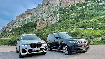 BMW X7 или Range Rover Vogue? Прямое сравнение.  Взгляд владельца BMW X7 на Range Rover. Тест драйв.