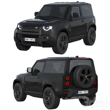 Land Rover Defender 90 V8 2022 - Транспорт - 3D модель