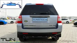 Раздвоенный выхлоп Land Rover Freelander 2